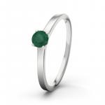 Smaragd Ring Weißgold