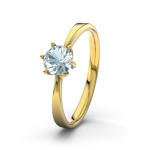 Aquamarin Ring Gelbgold