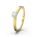 Diamantring Gelbgold