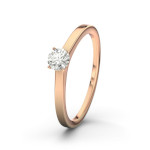 Diamantring Rotgold